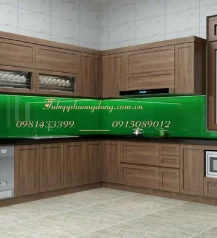 Tủ bếp gỗ Sồi Nga -N04