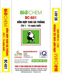 Hỗn hợp cho gà trắng từ 1 – 14 ngày tuổi