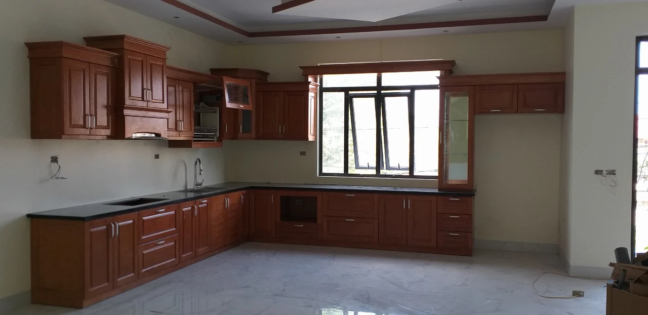 Tủ bếp gỗ Xoan Đào - D7