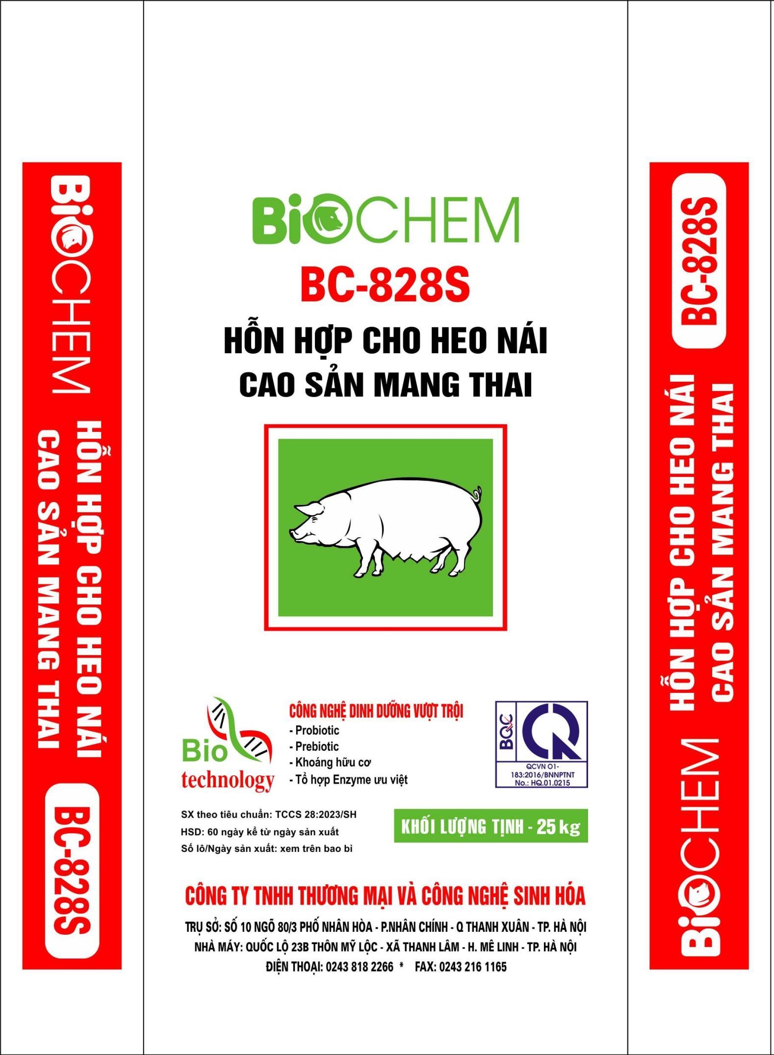 Hỗn hợp cho heo nái cao sản mang thai