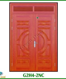 Cửa thép vân gỗ 2 cánh G2H4-2NC