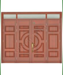 Cửa thép vân gỗ 4 cánh hệ G4H4-H3-3TK