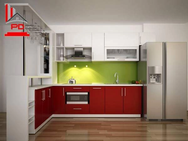 Tủ bếp inox cánh kính I7