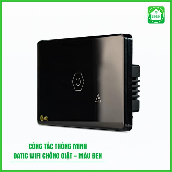 Công Tắc Chống Giật Datic Màu Đen
