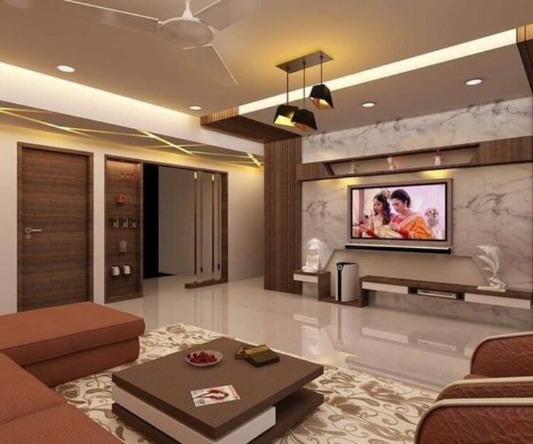 Mẫu trần phòng khách chung mới lạ, được ưa chuộng nhất 2022